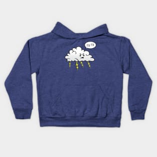 Angry Cloud Kids Hoodie